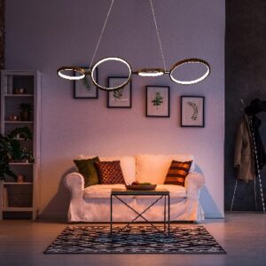 LAMPARA COLGANTE 4 ANILLOS