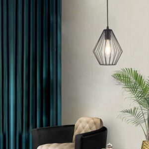 LUMINARIA COLGANTE NEGRO/SATIN