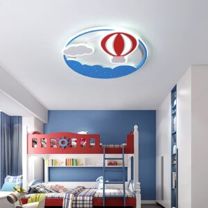 LAMPARA DE TECHO LED GLOBO AEROSTATICO NUBES