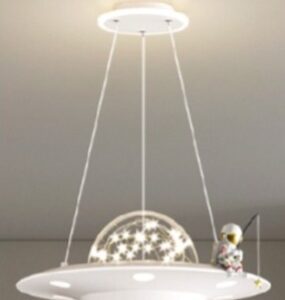 LAMPARA ACRILICO LED COLGANTE ASTRONAUTA