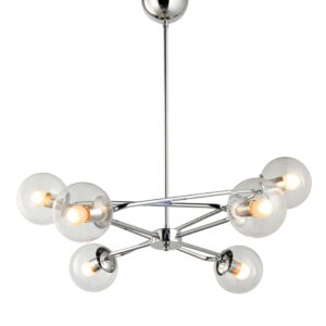 LAMPARA PARA TECHO 6L CROMO