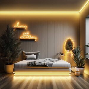 MANGUERA NEON FLEXIBLE AMBAR 5M