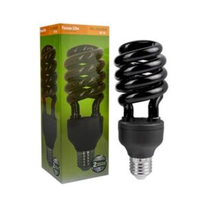 LAMPARA FLUOR LUZ NEGRA ESPIRAL