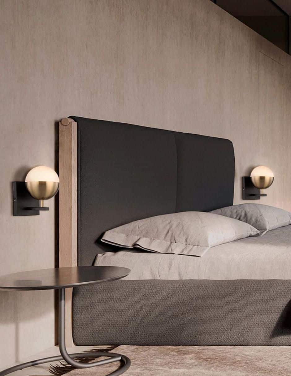 LUMINARIO PARA MURO LATON CON PANTALLA DE CRISTAL - Imagen 2