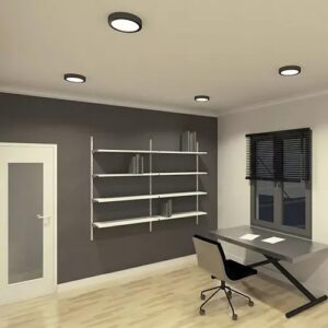 PANEL DOWNLIGHT 12W SOBREPONER NEGRO MATE