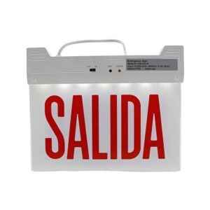 LETRERO ROJO “SALIDA” LETRERO ROJO “SALIDA”