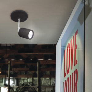 LAMPARA SOBREPONER NEGRO