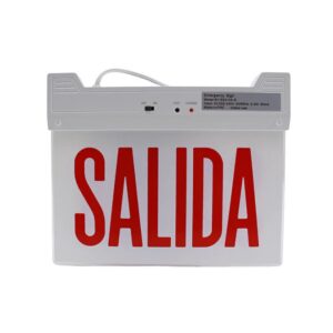 LETRERO ROJO "SALIDA"