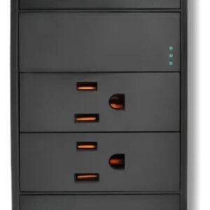 CONTACTO DUPLEX Y APAGADOR SENCILLO NEGRO