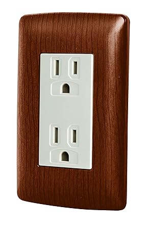 CONTACTO DUPLEX TERMINADO MADERA