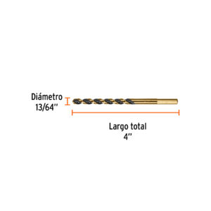 BROCA PARA METAL DE TRUGOLD HSS