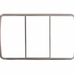 TAPA CIEGA BLANCO PLATA