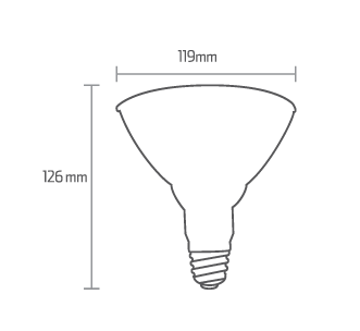 LAMPARA LED PAR38 - Imagen 2