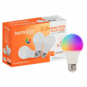 KIT DE 3 FOCOS RGB WI-FI 8W