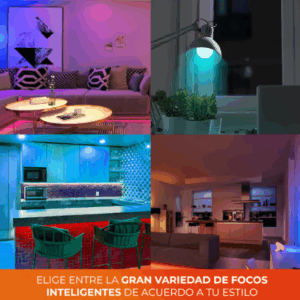 KIT DE 3 FOCOS RGB WI-FI 8W KIT DE 3 FOCOS RGB WI-FI 8W