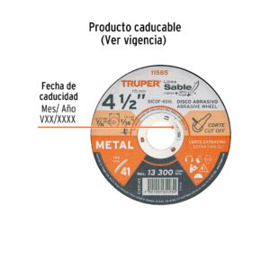 DISCO CORTE FINO DE METAL