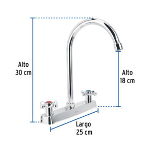 MEZCLADORA 8″ FREGADERO