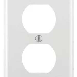 PLACA PARA CONTACTO DUPLEX BLANCO