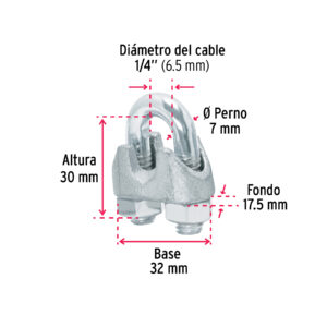 BLISTER DE NUDOS P/CABLE 1/4″