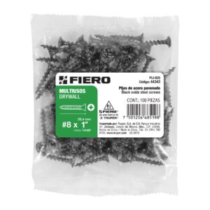 BOLSA CON 100 PIJAS #8 X 1" MULTIUSOS