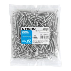 BOLSA DE 200 PIJAS #8 x 1-1/2" P/LAMINA