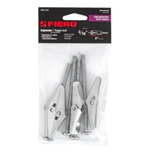 EMPAQUE CON 4 SUJETADORES TIPO MARIPOSA 3/16"