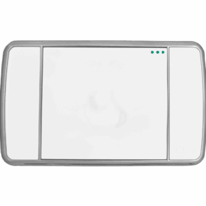 APAGADOR EN ESCALERA BLANCO PLATA