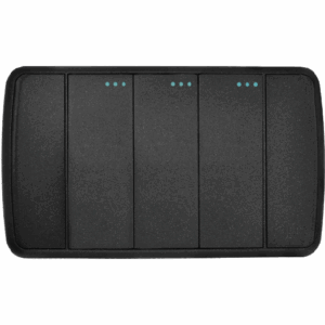 APAGADOR TRIPLE SENCILLO NEGRO