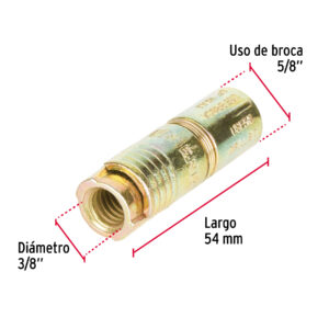 EMPAQUE DE 4 TAQUETES EXPANSIVOS 3/8″