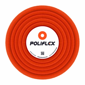 POLIFLEX 13MM NARANJA S/GUIA 100M