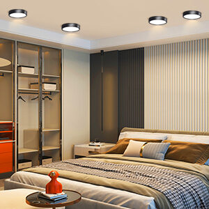 PANEL DOWNLIGHT 12W SOBREPONER NEGRO MATE