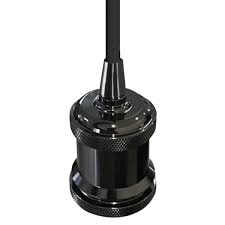 DECORATIVO COLGANTE VINTAGE NEGRO MATE