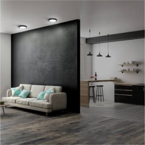 PANEL DOWNLIGHT 18W SOBREPONER NEGRO MATE