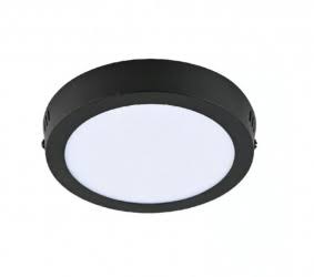 PANEL DOWNLIGHT 12W SOBREPONER NEGRO MATE