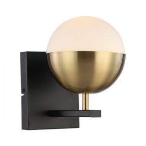 LUMINARIO PARA MURO LATON CON PANTALLA DE CRISTAL